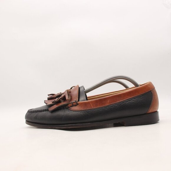 Cole Haan Country Men’s Size 11 D Black/Brown Leather Kiltie Slip On Loafers main image 4